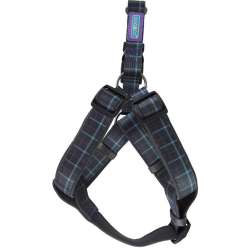 Blue Country Check Dog Harness