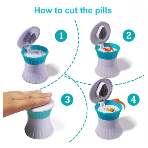 Efficient Pill Care: 3-in-1 Cutter, Crusher, Storage