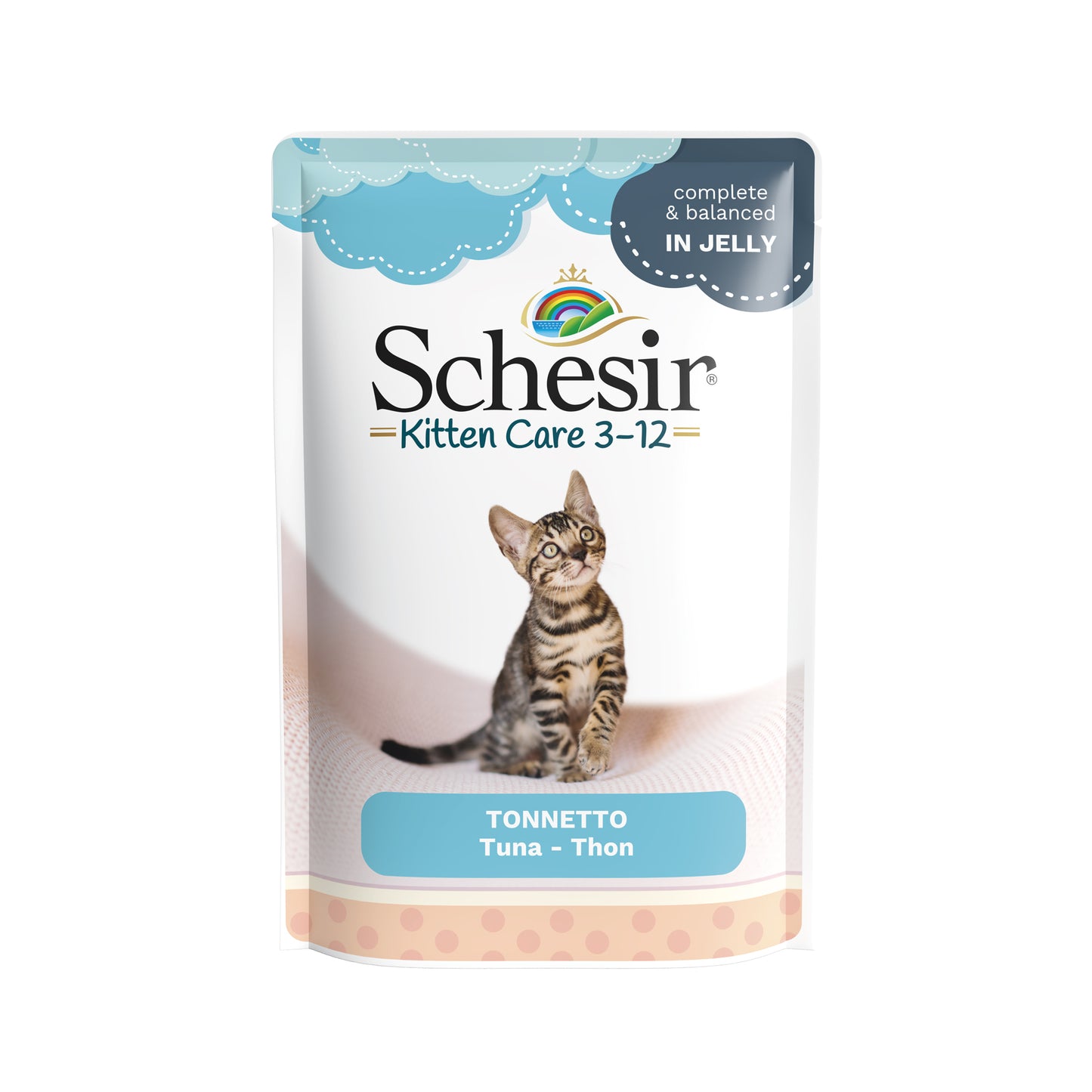 Schesir Kitten Care Tuna in Jelly Pouch 85g