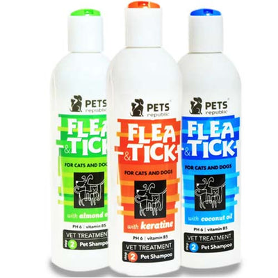 Pets Republic Flea and Tick Shampoo for Cats and Dogs 500ml
