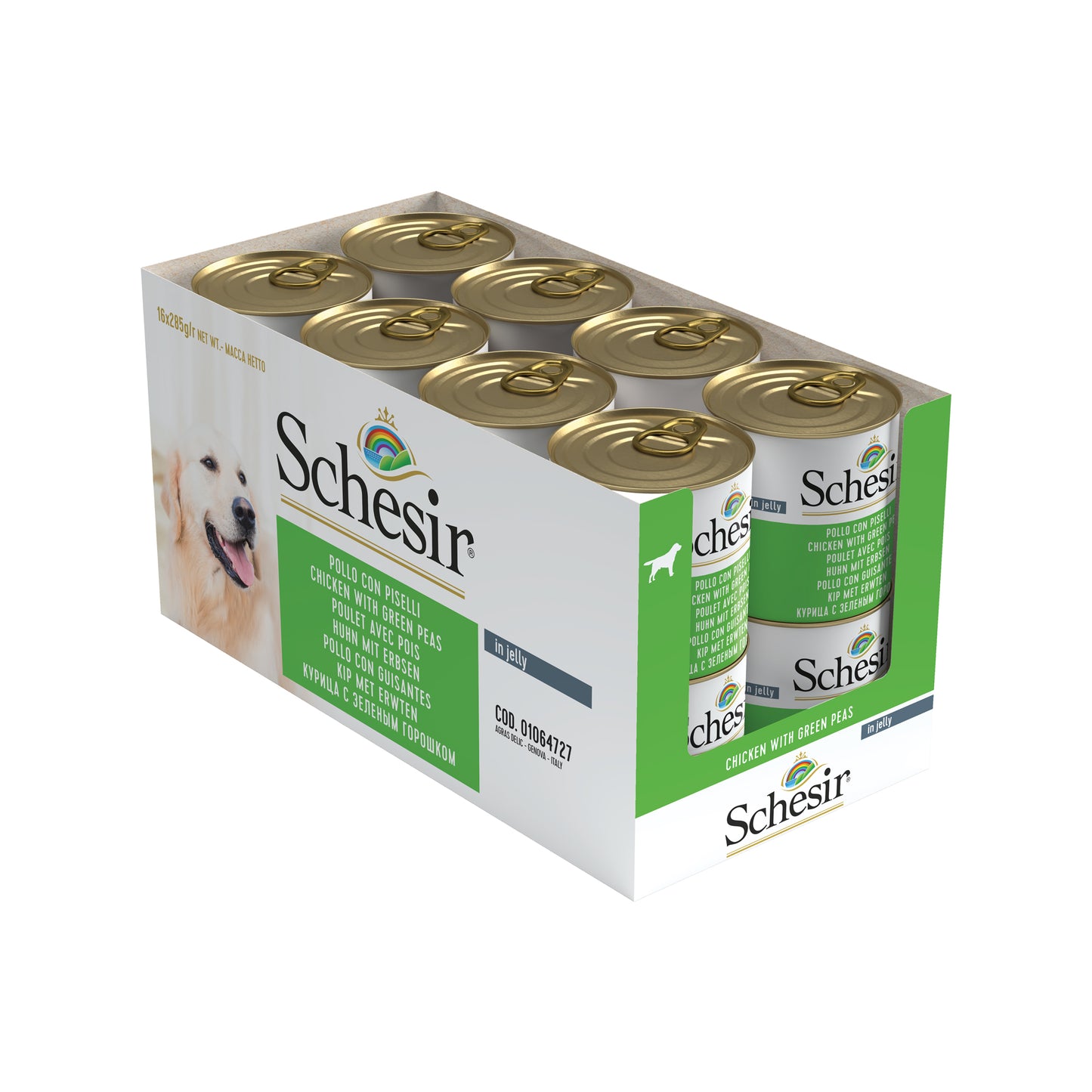 Schesir Dog Chicken & Green Peas 285g