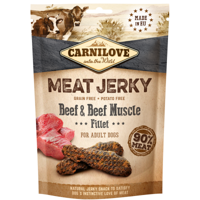 Carnilove Dog treat Meat Jerky Beef & Beef Muscle Fillet 100g