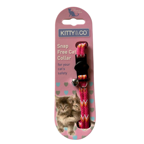 Kitty & Co Aztec Pink Cat Collar