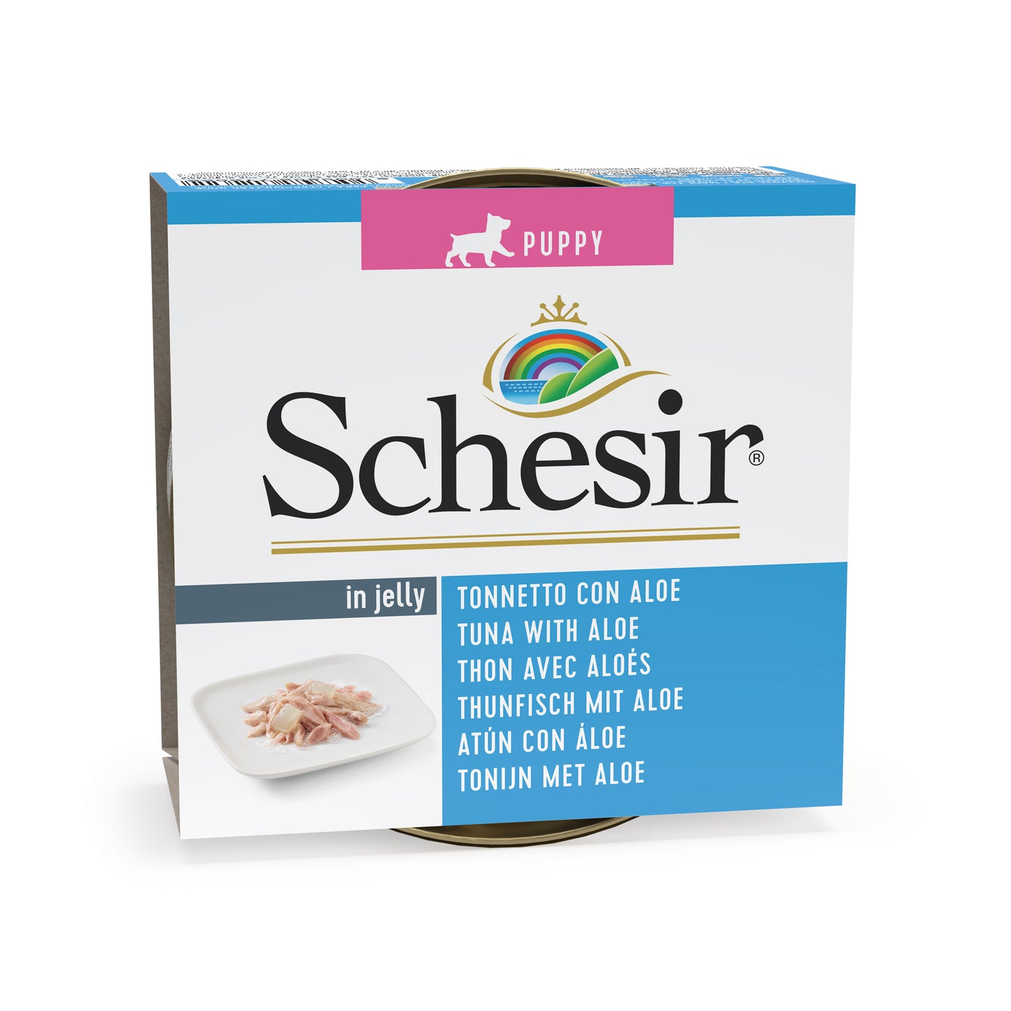 Schesir Puppy Tuna & Aloe 150g Tin