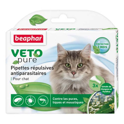 Beaphar Veto Pure Bio Spot On for Cats 3 x 1ml
