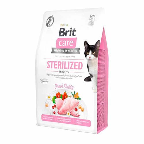 Brit Care Sterilized Sensitive Cat Rabbit 2kg