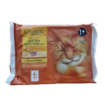Butchers Cat Classic Chicken Collection 4x100g Pouches