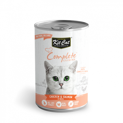 EXP 27MAY25 Kit Cat Complete Chicken & Salmon 150g