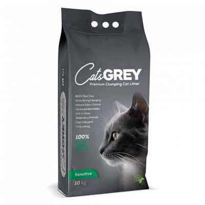 Cats Grey Clumping Cat Litter Sensitive 10kg