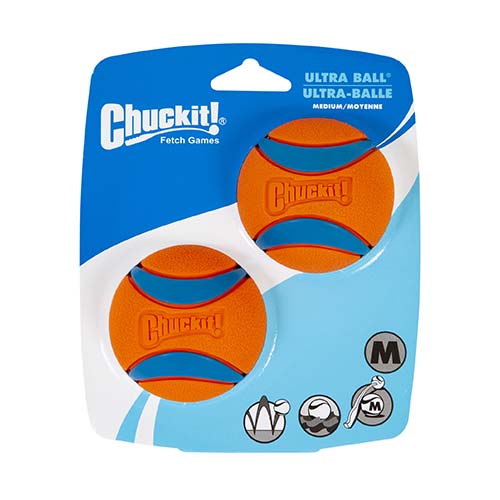 Chuckit 2 Pack Ultra Ball Medium