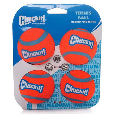 Chuckit 4 Pack Medium Tennis Ball