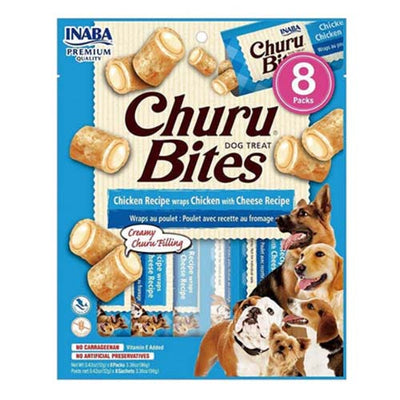 Churu Bites with Chicken & Cheese for Dogs 8 x 12g