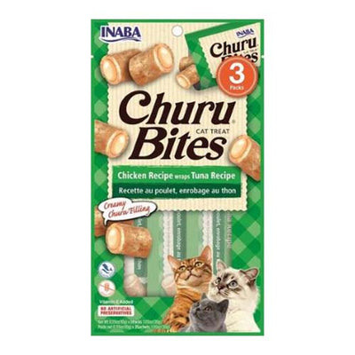 Churu Chicken Bites for Cats with Tuna Pack of 3 x 10g