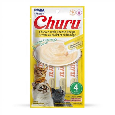 Churu Chicken & Cheese Puree Cat Treats 4 x 14g