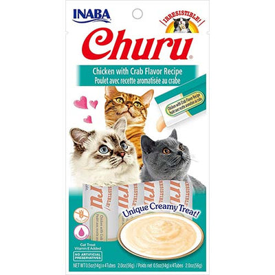 Churu Cat Chicken & Crab Puree 4 x 14g