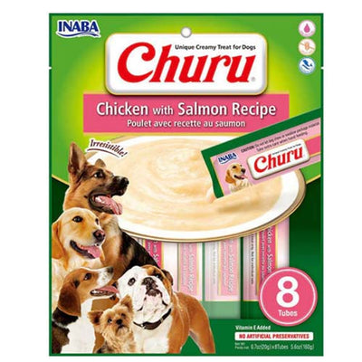 Churu Dog Chicken & Salmon Recipe 8 x 20g