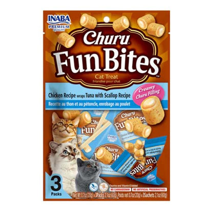 Churu Cat Chicken Tuna & Scallop Fun Bites 3 x 20g