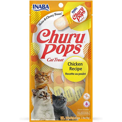 Churu Pops Chicken Cat Treats 4 x 15g