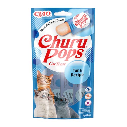 Churu Pops Tuna Cat Treats 4 x 15g