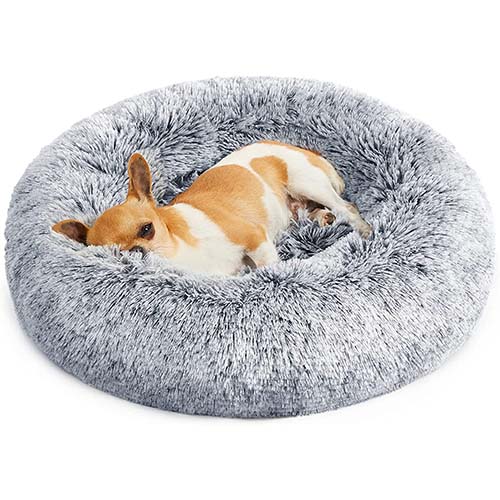 Feandrea Round Pet Bed 50cm Grey