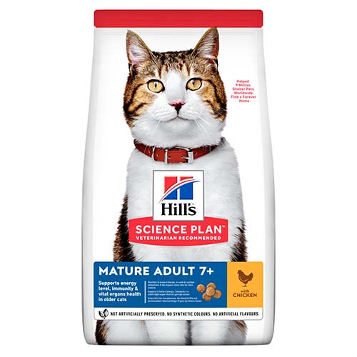 Hill's Science Plan Mature Cat 7+ Food with Chicken 3kg