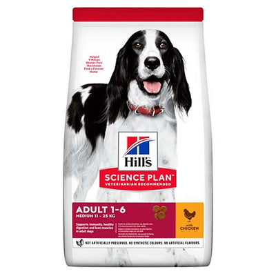 Hill's Science Plan Medium Adult Dog Food with Chicken 14kg