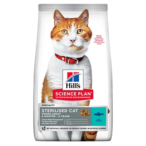 Hill's Science Plan Sterilised Young Cat Food with Tuna 10kg