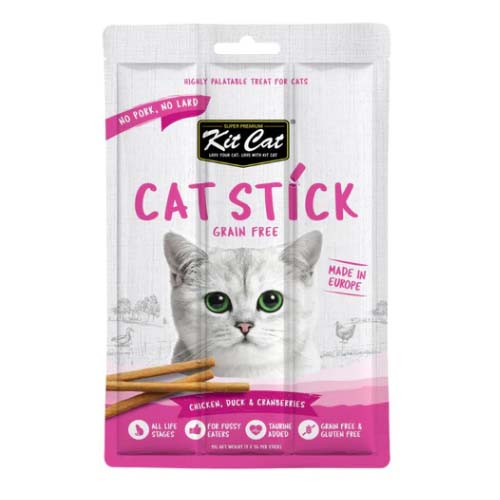 Kit Cat Chicken Duck & Cranberries Treat Sticks 15g