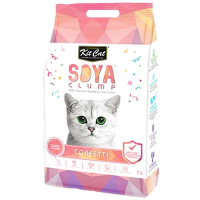 Kit Cat Confetti Soya Clump Cat Litter 7Ltr