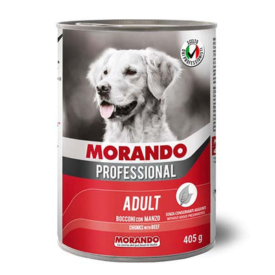 Morando Dog Beef Chunks 405g