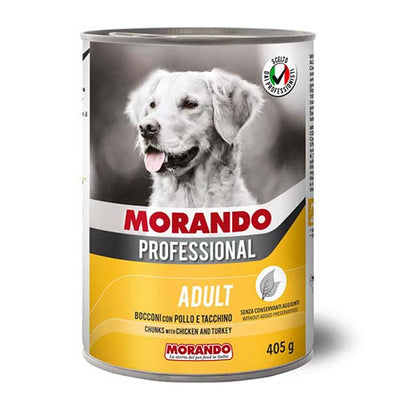 Morando Dog Chicken & Turkey Chunks 405g