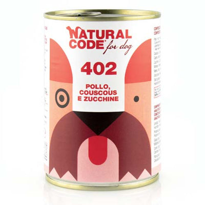 Natural Code Dog Chicken, Couscous & Zucchini 400g