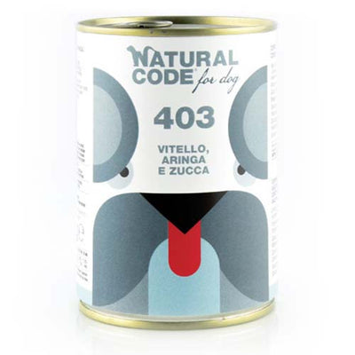 Natural Code Dog Veal, Herring & Pumpkin 400g