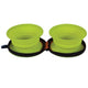 Petmate Silicone 3 Cup Travel Bowl Duo