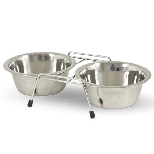 Petmate Stainless Steel Double Diner 0.7L