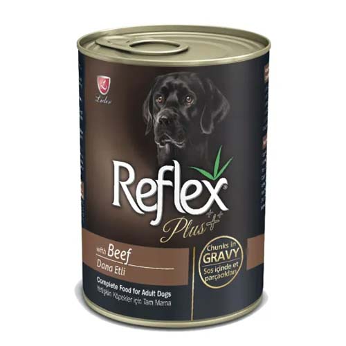 Reflex Plus Dog Beef Chunks in Gravy 400g