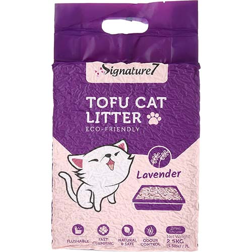 S7 Tofu Flushable Cat Litter Lavender 7L