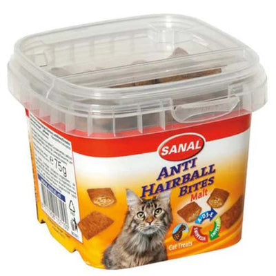 Sanal Cat Malt Anti-Hairball Bites 75g