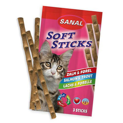 Sanal Cat Soft Sticks Salmon & Trout Pk 3