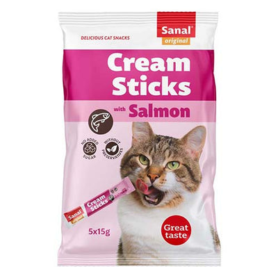 Sanal Cream Sticks Salmon 5 x 15g
