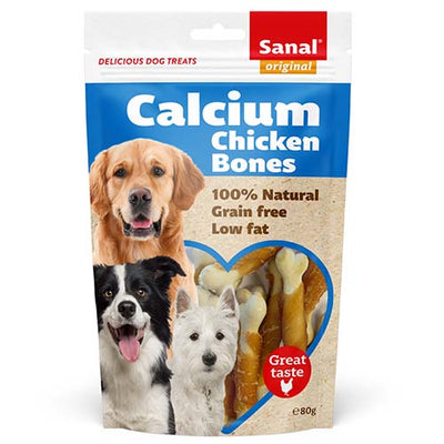 Sanal Dog Calcium Chicken Bones 80g