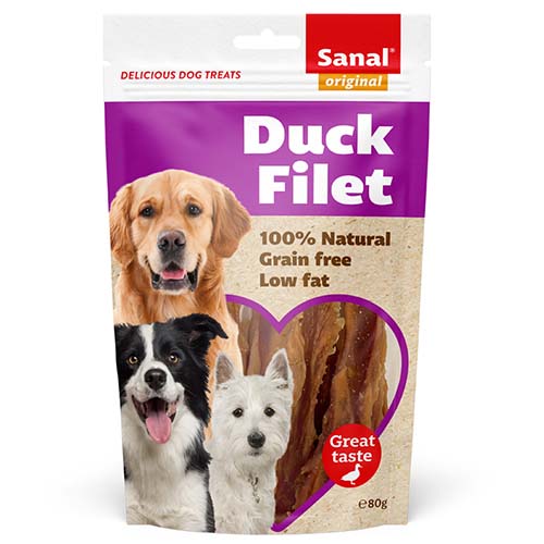 Sanal Dog Duck Filet 80g