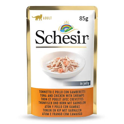 Schesir Cat Tuna & Chicken with Shrimp 85g Pouch