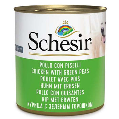 Schesir Dog Chicken & Green Peas 285g Tin