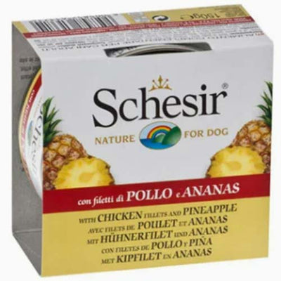 Schesir Dog Chicken & Pineapple 150g Tin