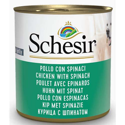 Schesir Dog Chicken & Spinach 285g Tin