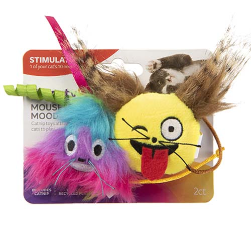 SmartyKat Mouse Moods Catnip Toys Pack of 2