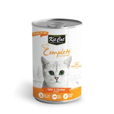 EXP 23MAR25 Kit Cat Complete Tuna & Salmon 150g