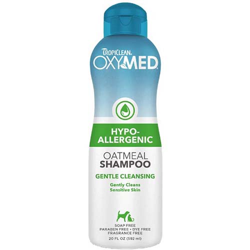 TropiClean OxyMed Oatmeal Hypo-Allergenic Pet Shampoo 592ml