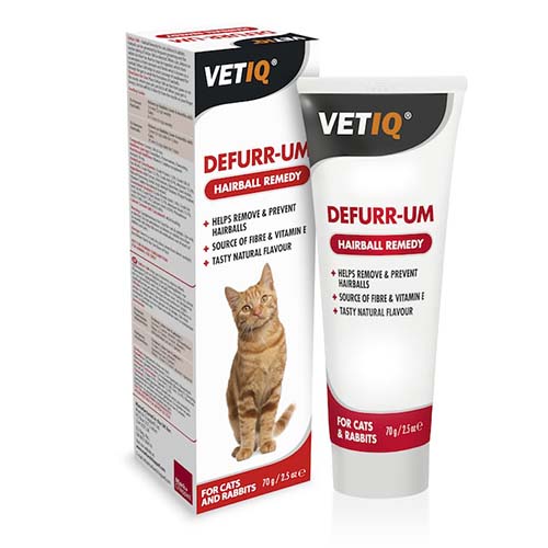 VetIQ Defurr-um Hairball Paw Gel for Cats & Rabbits 70g